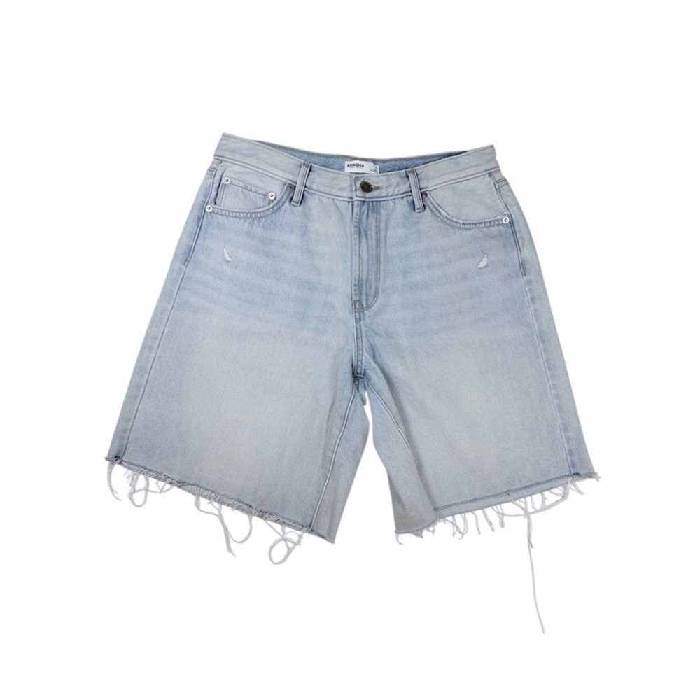 Sonoma Goods For Life Denim Shorts Women's Size 10‎ Light Blue Wash NWOT